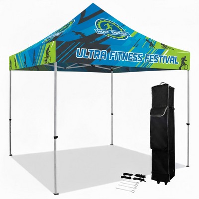 10x10 Custom Full Color Pop Up Tent Kit