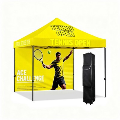 10' x 10' Outdoor Event Tent Kit with Custom Print Canopy & Back Panel