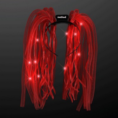Red LED Noodle Headbands - PRINTED